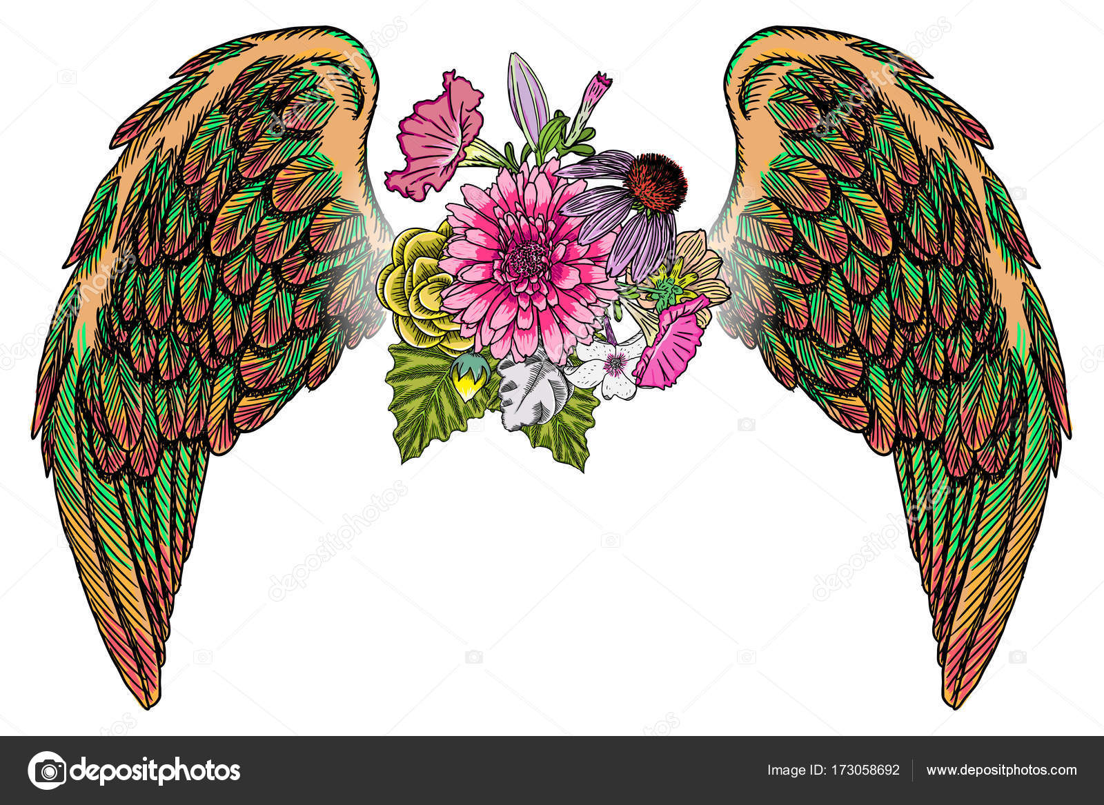 1600x1167 Mother's Day Drawing Layout Design With Roses, Flowers And Bird