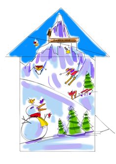 236x333 Alex Jones Colour Drawings For Her Snowden Mountain Birdhouse