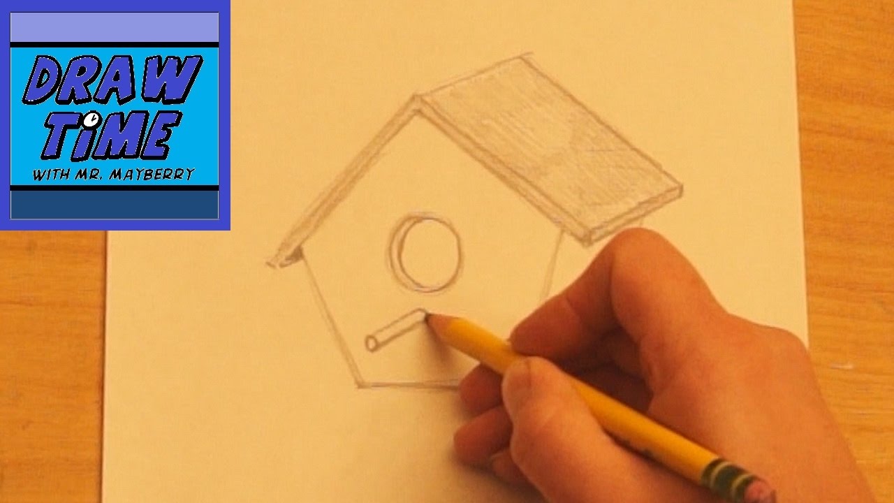 1280x720 How To Draw A Birdhouse