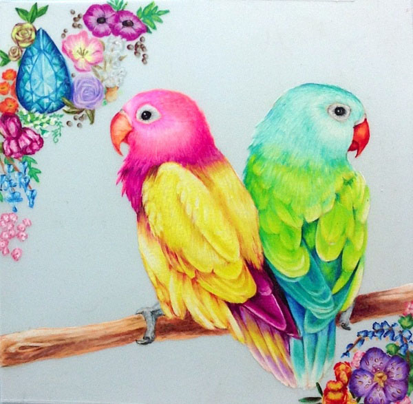 600x587 40 Beautiful Bird Drawings And Art Works For Your Inspiration