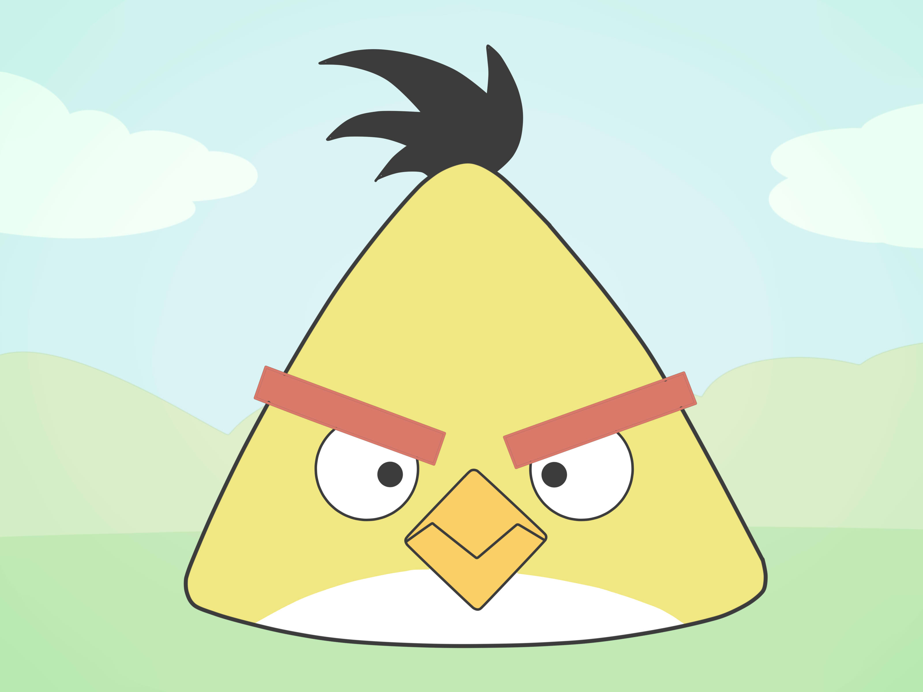 3200x2400 How To Draw An Angry Bird (Emotions) 15 Steps (With Pictures)