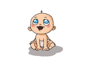 300x200 How To Draw A Newborn Baby