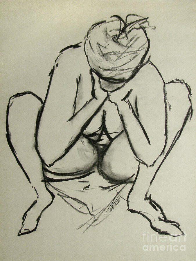 675x900 The Birth Of Art Drawing By Peter Piatt