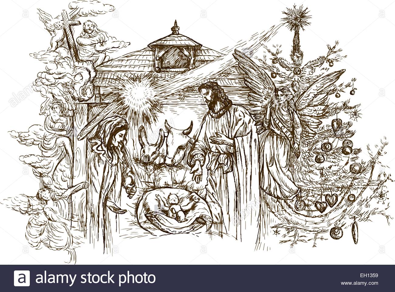 1300x963 Nativity Scene