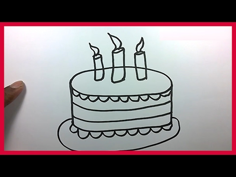 480x360 How To Draw A Birthday Cake For Kids