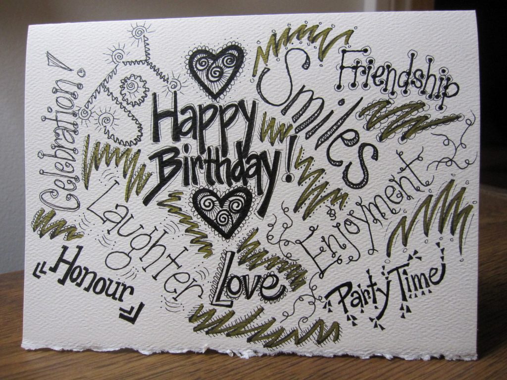 1024x768 12 New Happy Birthday Card Drawing