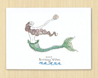 340x270 Shell Birthday Card Etsy