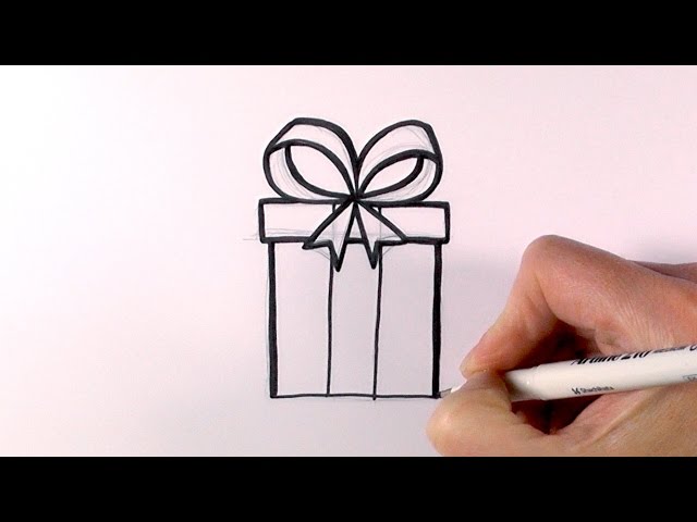 640x480 How To Draw A Christmas Present