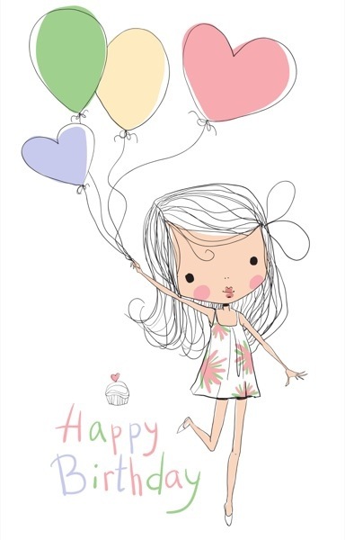 Birthday Girl Drawing at GetDrawings | Free download