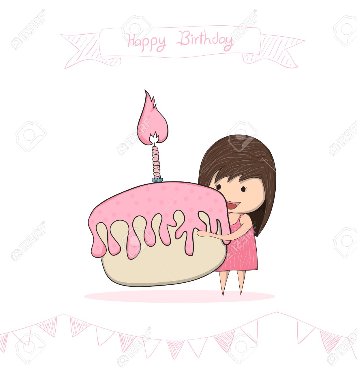 Birthday Girl Drawing at GetDrawings | Free download