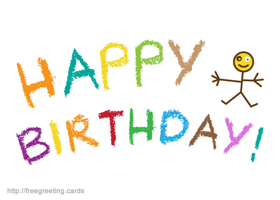 972x694 Birthday Greeting Card Kids Drawing Freegreeting.cards