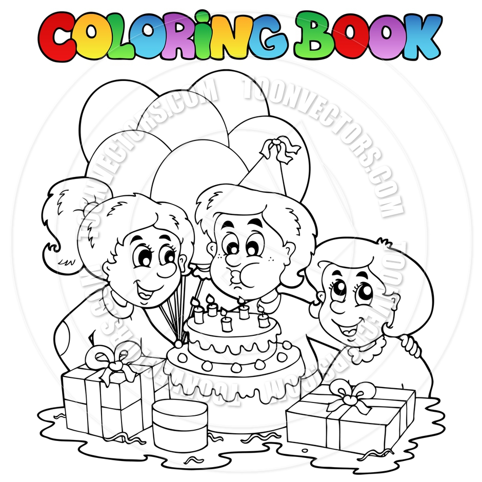 Birthday Party Drawing at GetDrawings | Free download