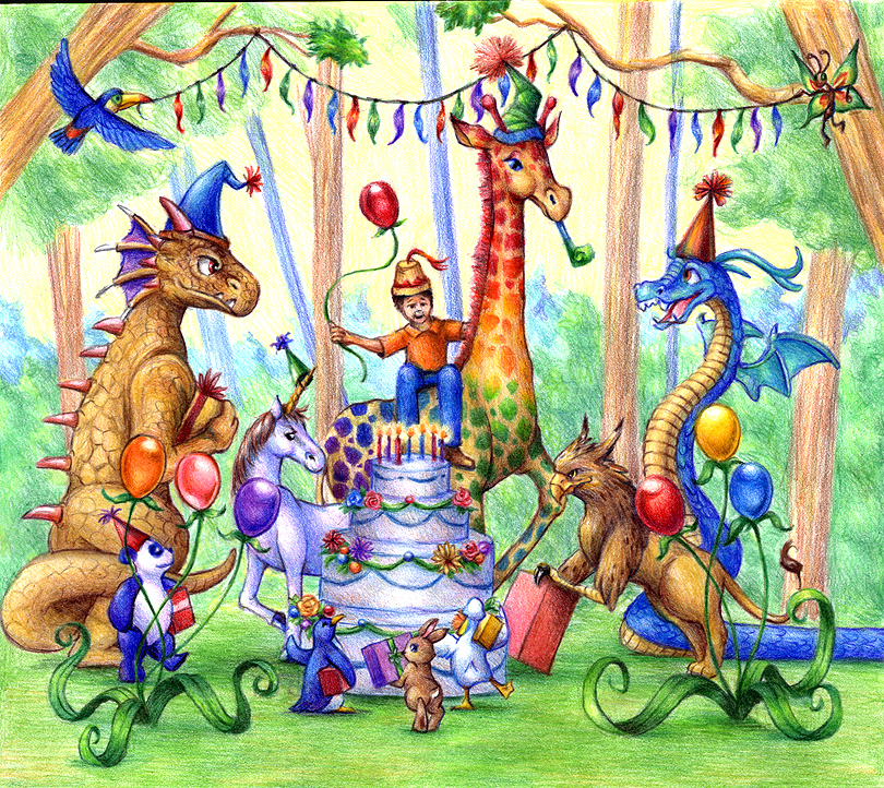 810x722 Fantastic Birthday Party By Aragornbird