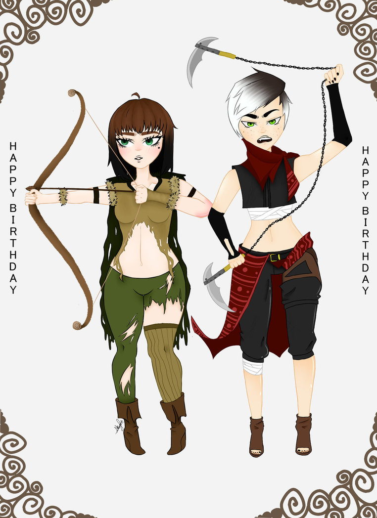 762x1048 Ajs Birthday Present Drawing Rwby By Skylertrancy