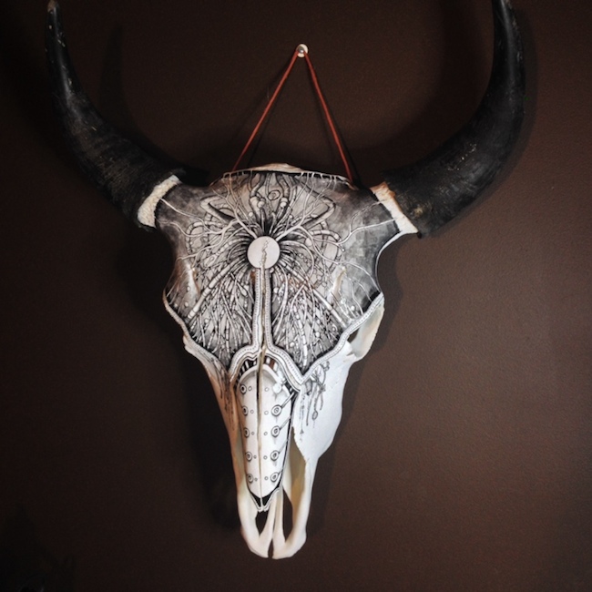 650x650 Striking Animal Skull Art By Peter Deligdisch