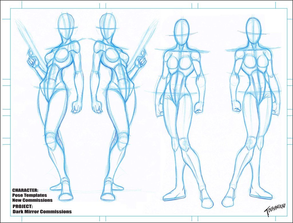 1024x780 Blank Female Templates 9 By