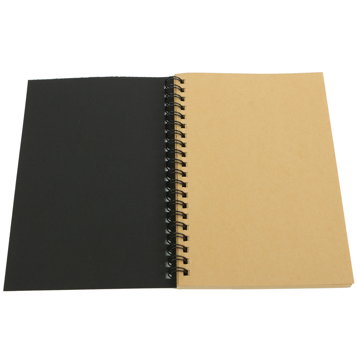 1200x1200 100 Sheets Spiral Bound Coil Sketch Book Blank Notebook Kraft