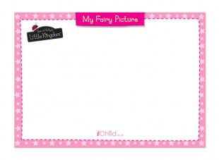 310x227 Fairy Picture Blank Drawing Template