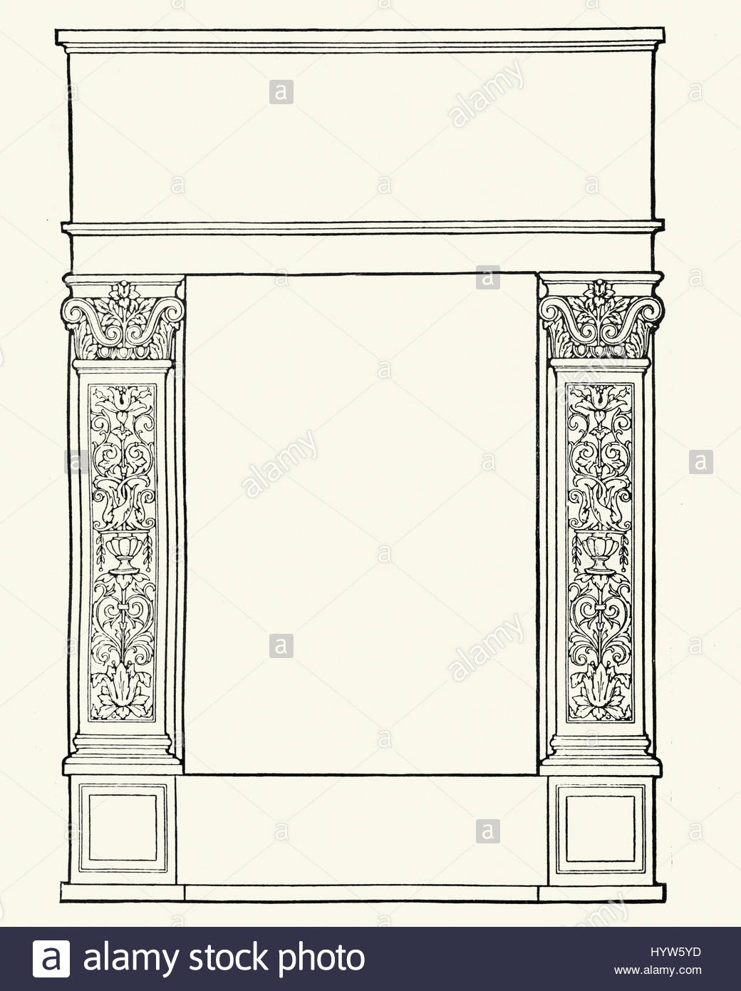 1040x1390 Ornate Blank Border Title Page Stock Photo 137621777