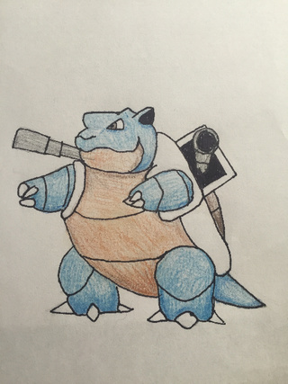 320x427 Drawing Of Blastoise. Water Type Pokemon. 9150