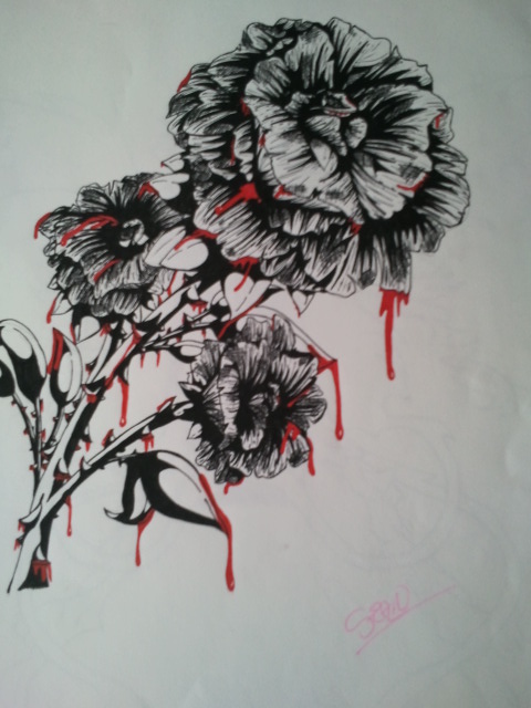 480x640 Bleeding Rose By Hutchymewmew