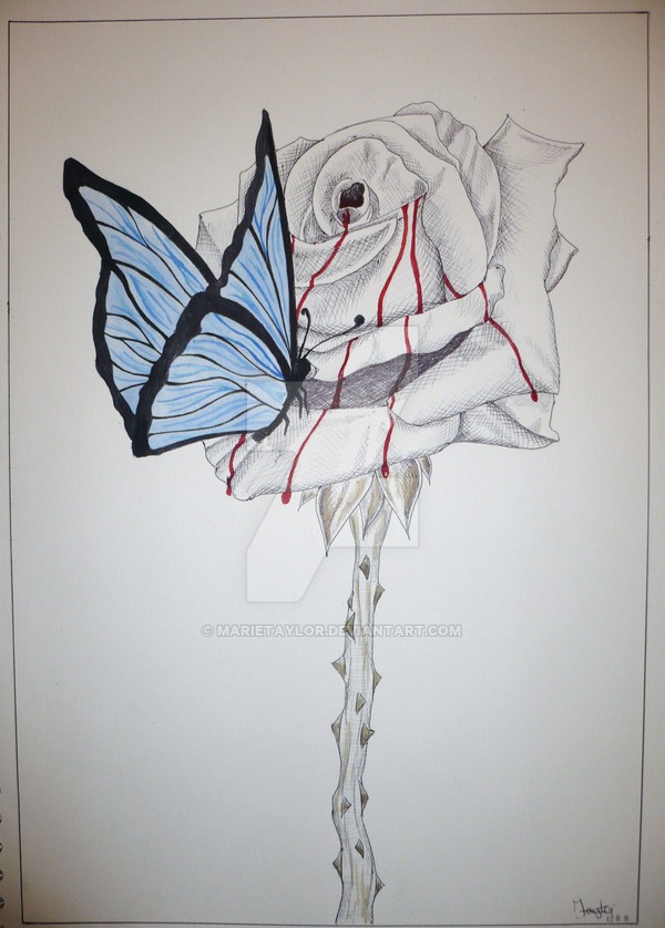 600x838 Bleeding Rose By Marietaylor