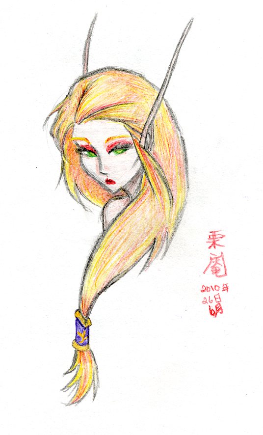 536x886 Blood Elf Female By Dee Sama