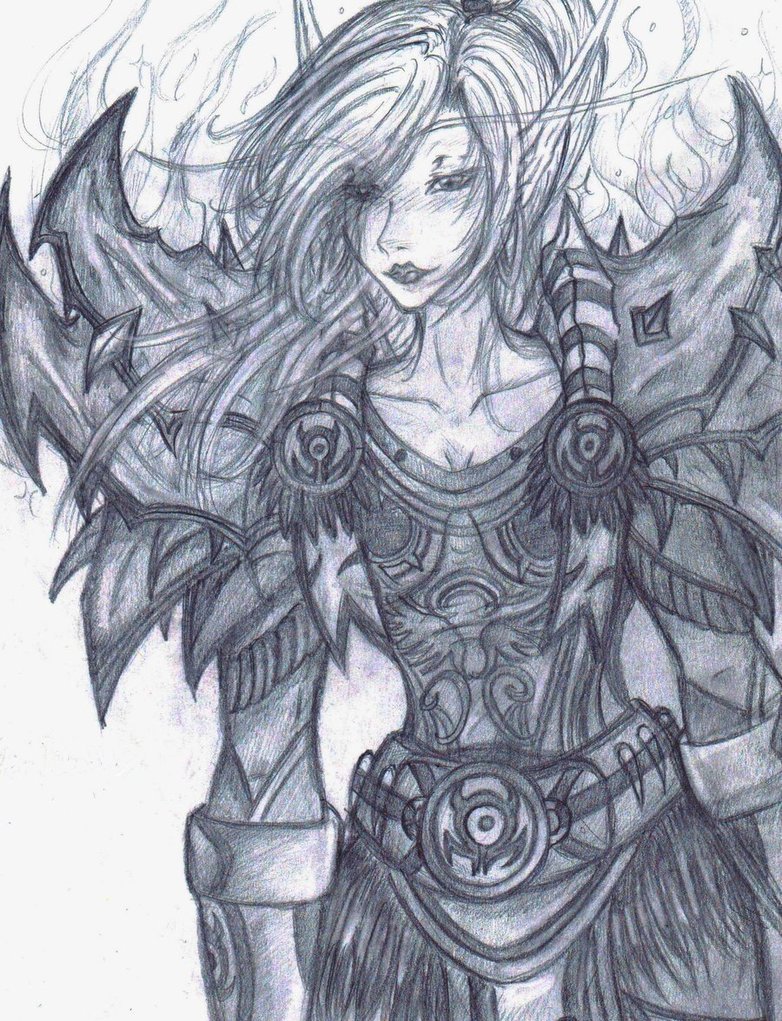 782x1021 Blood Elf Priest By Yamiyo