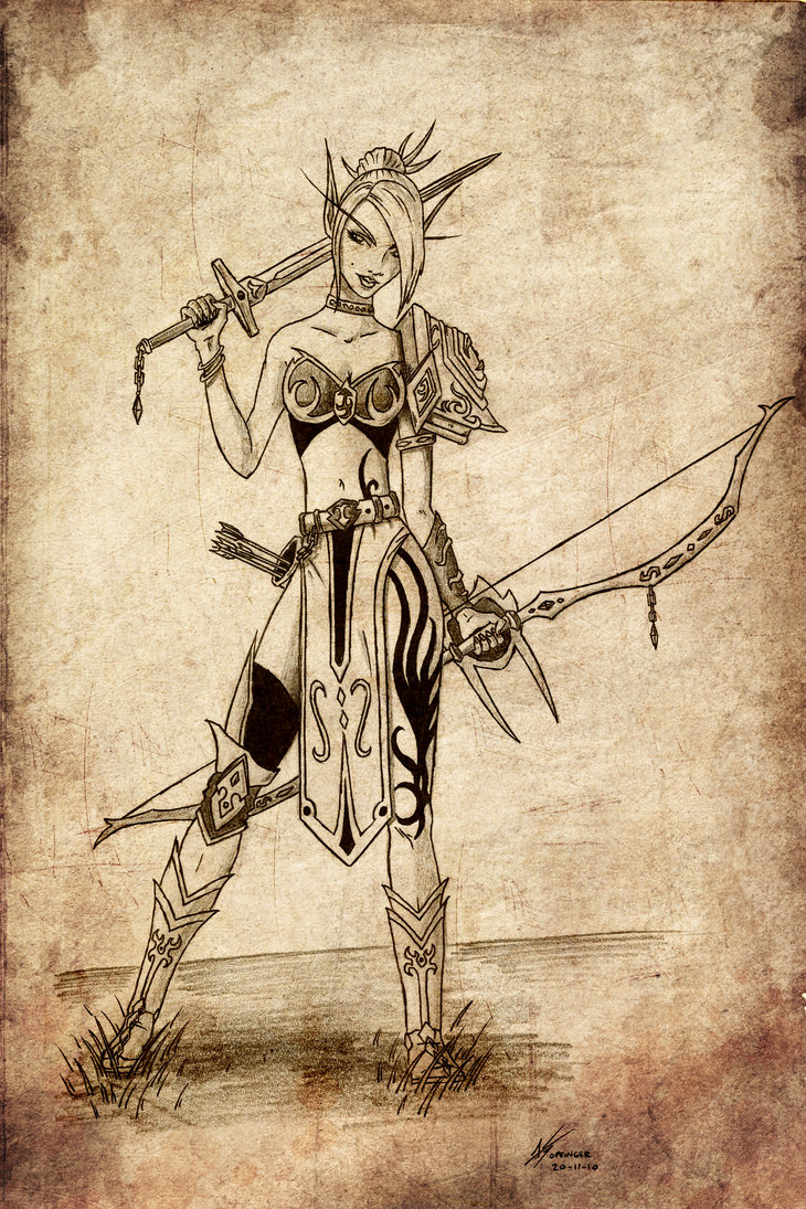 730x1095 Blood Elf By Opfinger