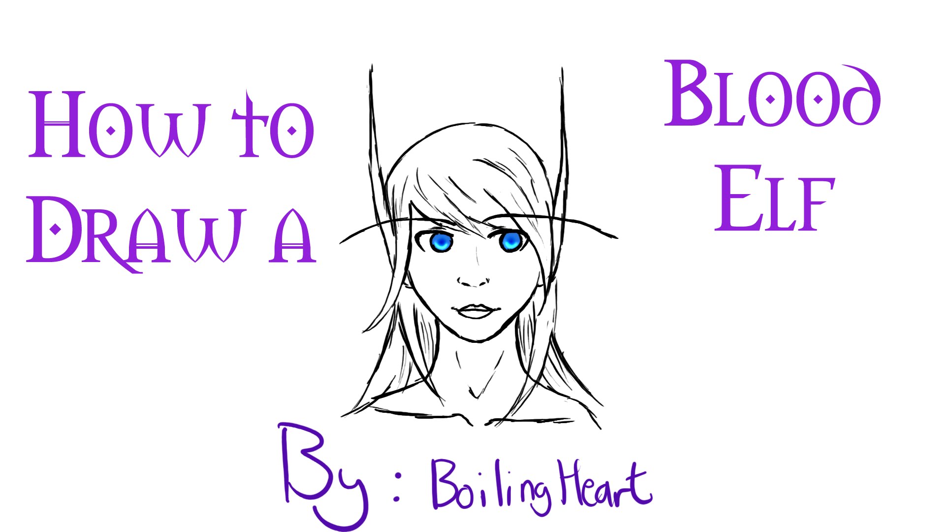 1920x1080 How To Draw A Blood Elf From Wow