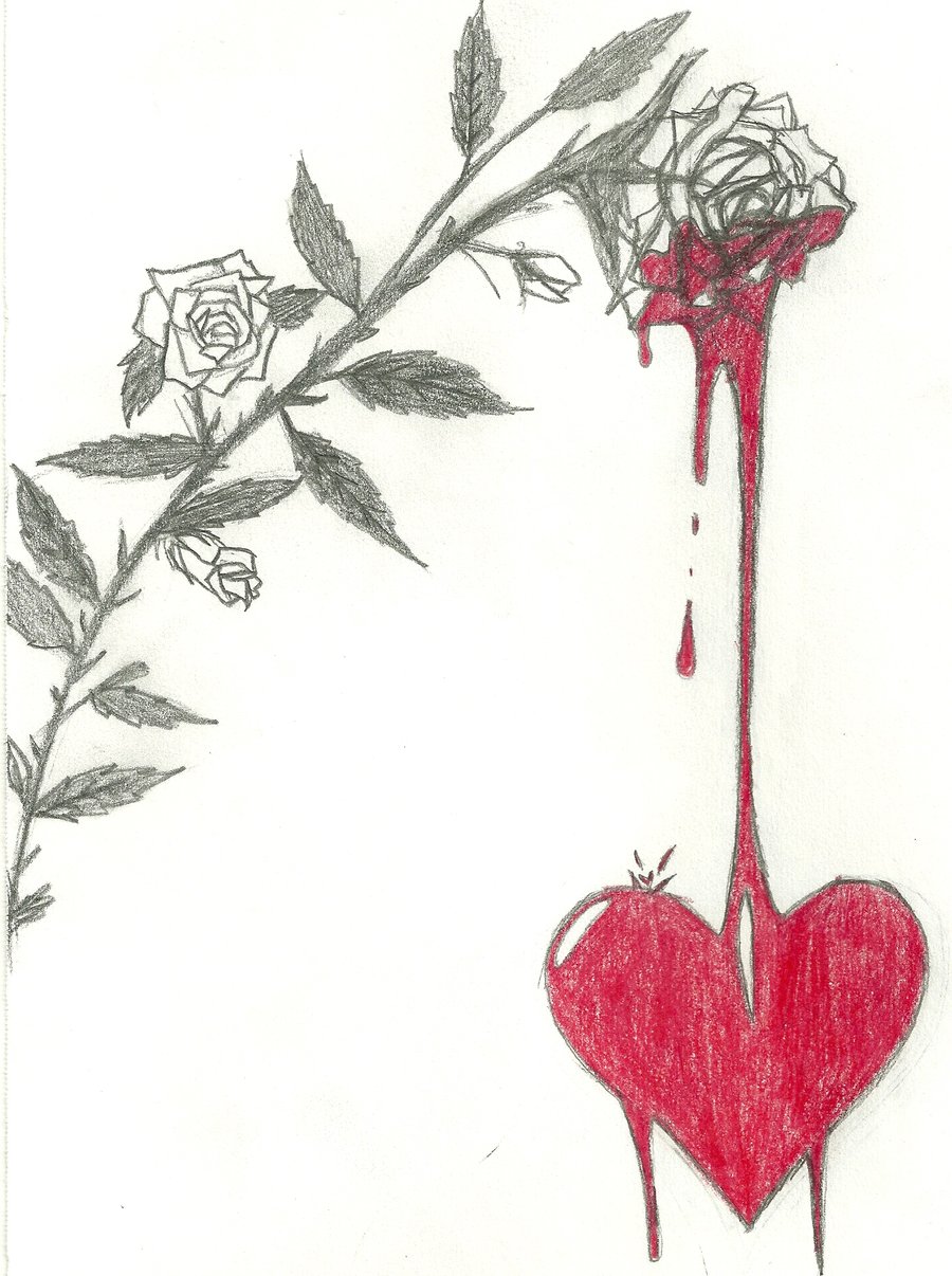 900x1206 Bloody Rose By An1mefang1rl