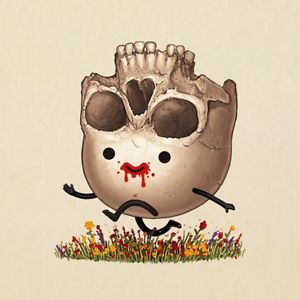 300x300 Mike Mitchell Mikeland Bloody Skipping Skull Mondocon Mini Print