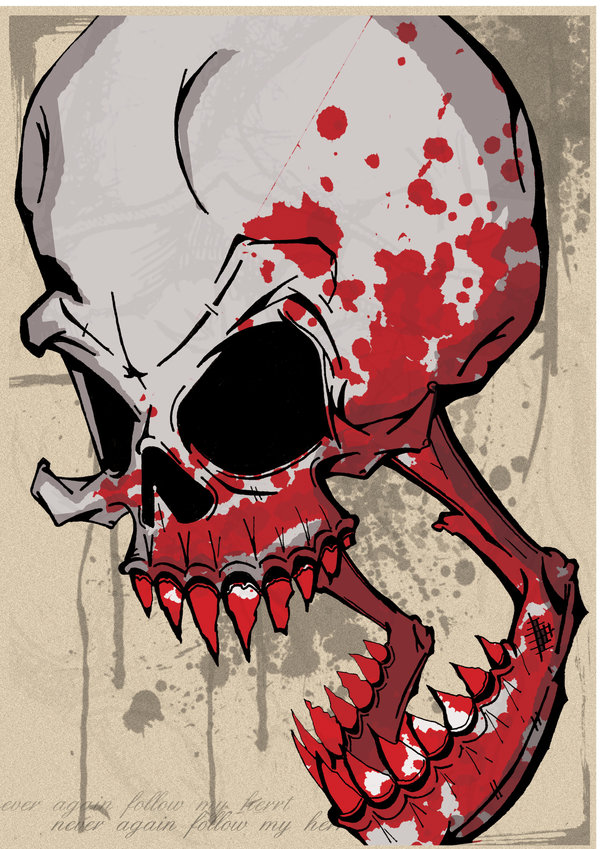 600x849 The Skull Face By Seandoppler