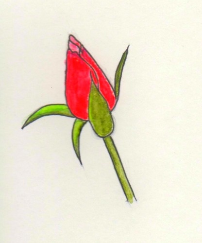 416x500 How To Draw A Rose