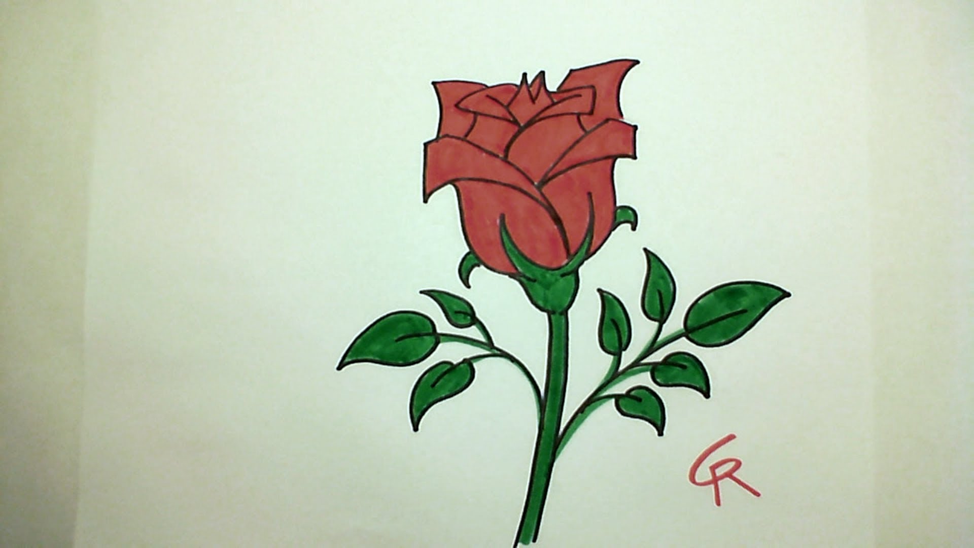 1920x1080 Learn How To Draw Pretty Rose In Bloom
