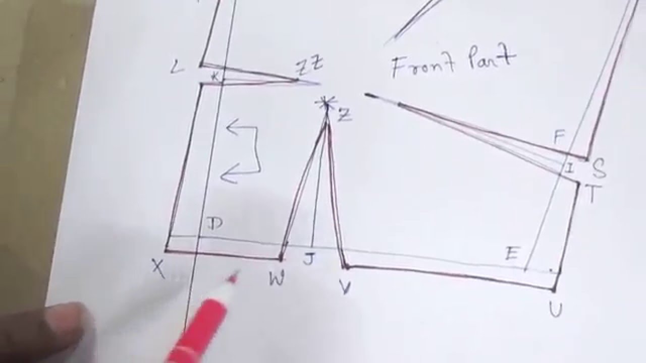 1280x720 Plain Blouse Draftingpatterncuttingstitching Part 1 Of 8