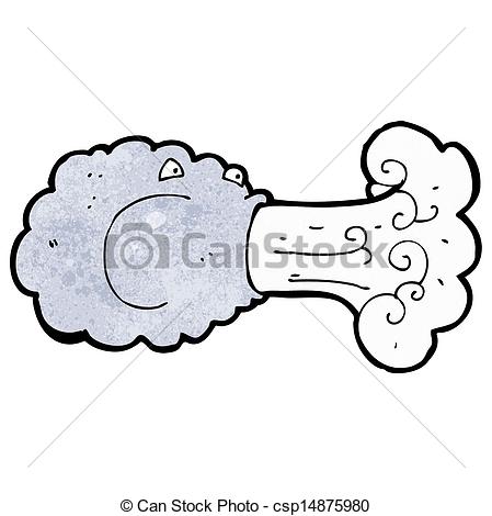 449x470 Cartoon Cloud Blowing Wind Vector