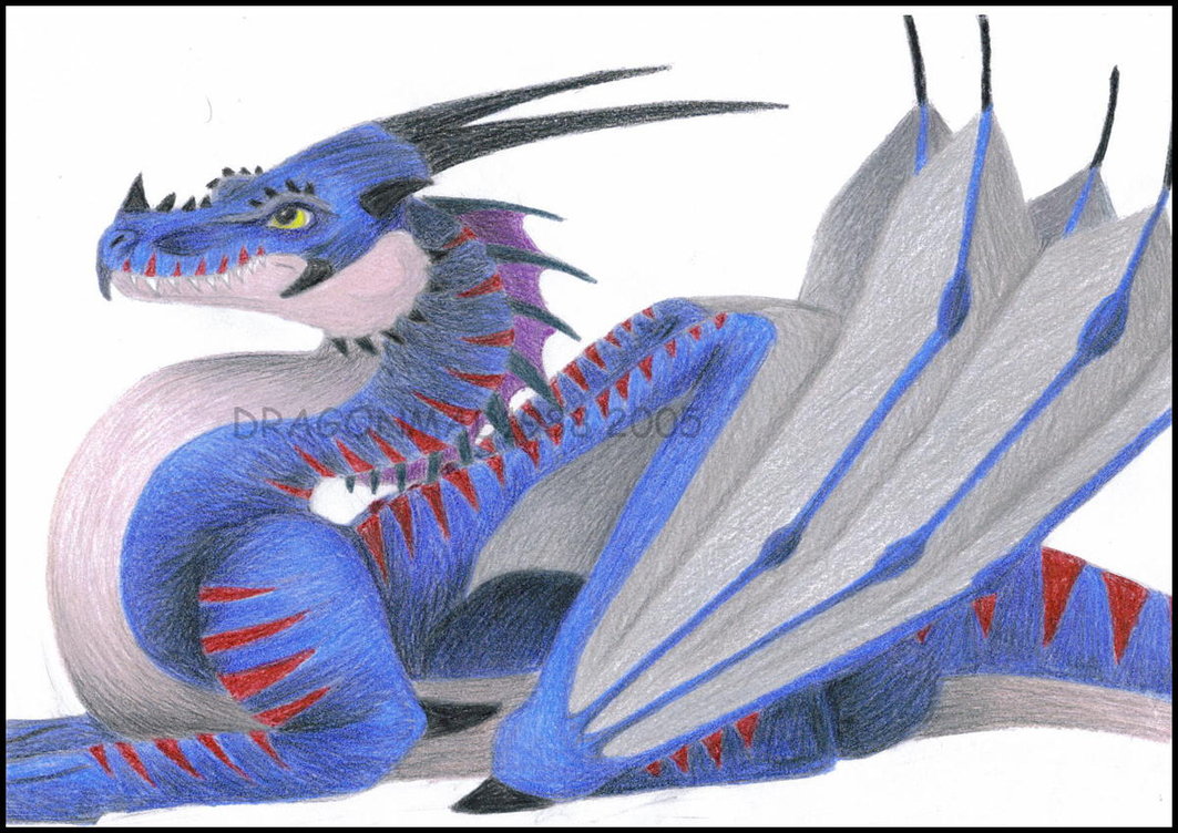1063x752 Blue Dragon Old Drawing By Dragonmad1988