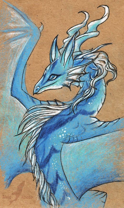 520x870 Blue Mountain Dragoness Dragons Dragons, Draw
