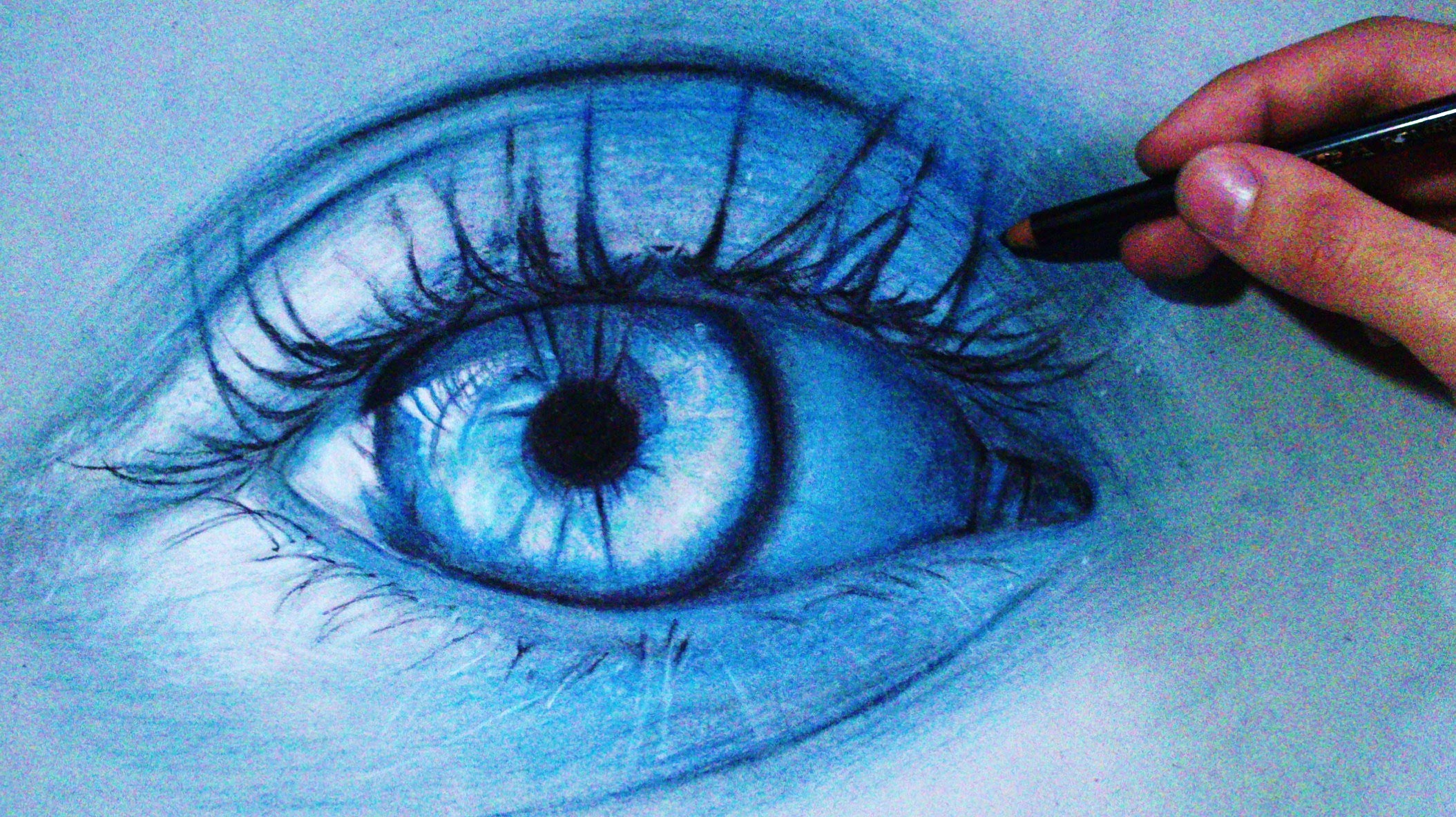 2108x1184 How To Draw A Realistic Blue Eye (Time Lapse)