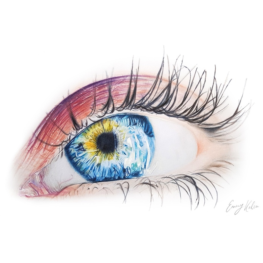 Blue Eye Drawing at GetDrawings | Free download