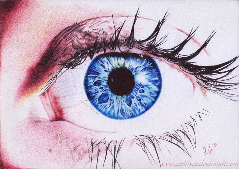 Blue Eye Drawing at GetDrawings | Free download