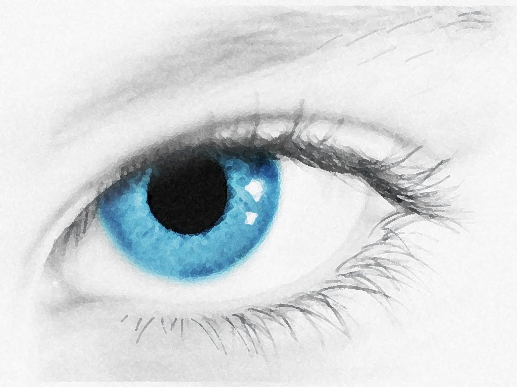 1024x768 Realistic Blue Eye Speed Drawing