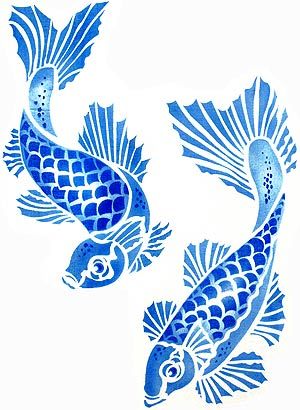 300x410 Colorful Koi Fish Drawings The Koi Carp Are Great In Both