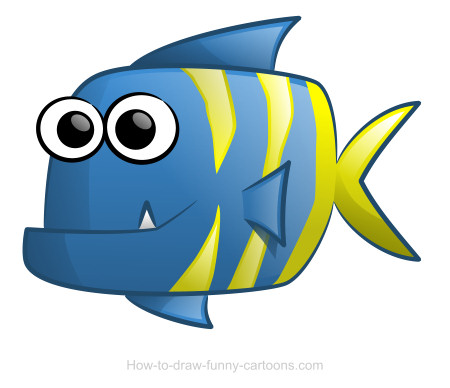 450x388 Fish Drawing (Sketching + Vector)
