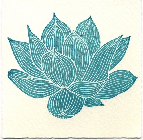 500x488 Really Like The Lines In This Drawing (Art Flower Buddhism Lotus