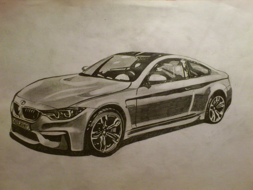 1024x768 Bmw M4 Drawing By Zoky88