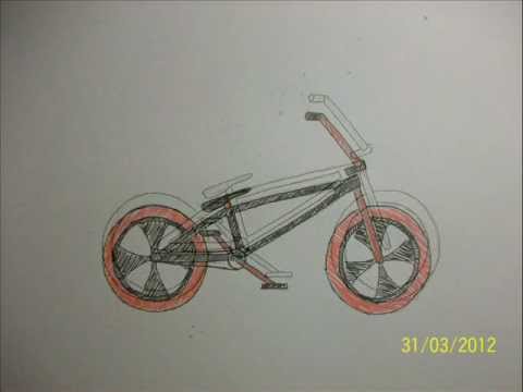480x360 Drawing A Bmx Step By Step In 1 Minute