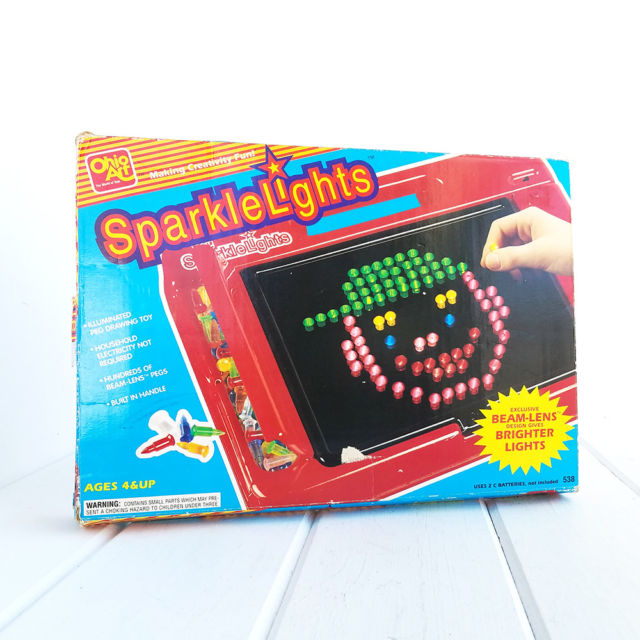 640x640 Ohio Art Sparkle Lights Board Game Illuminated Peg Drawing Toy