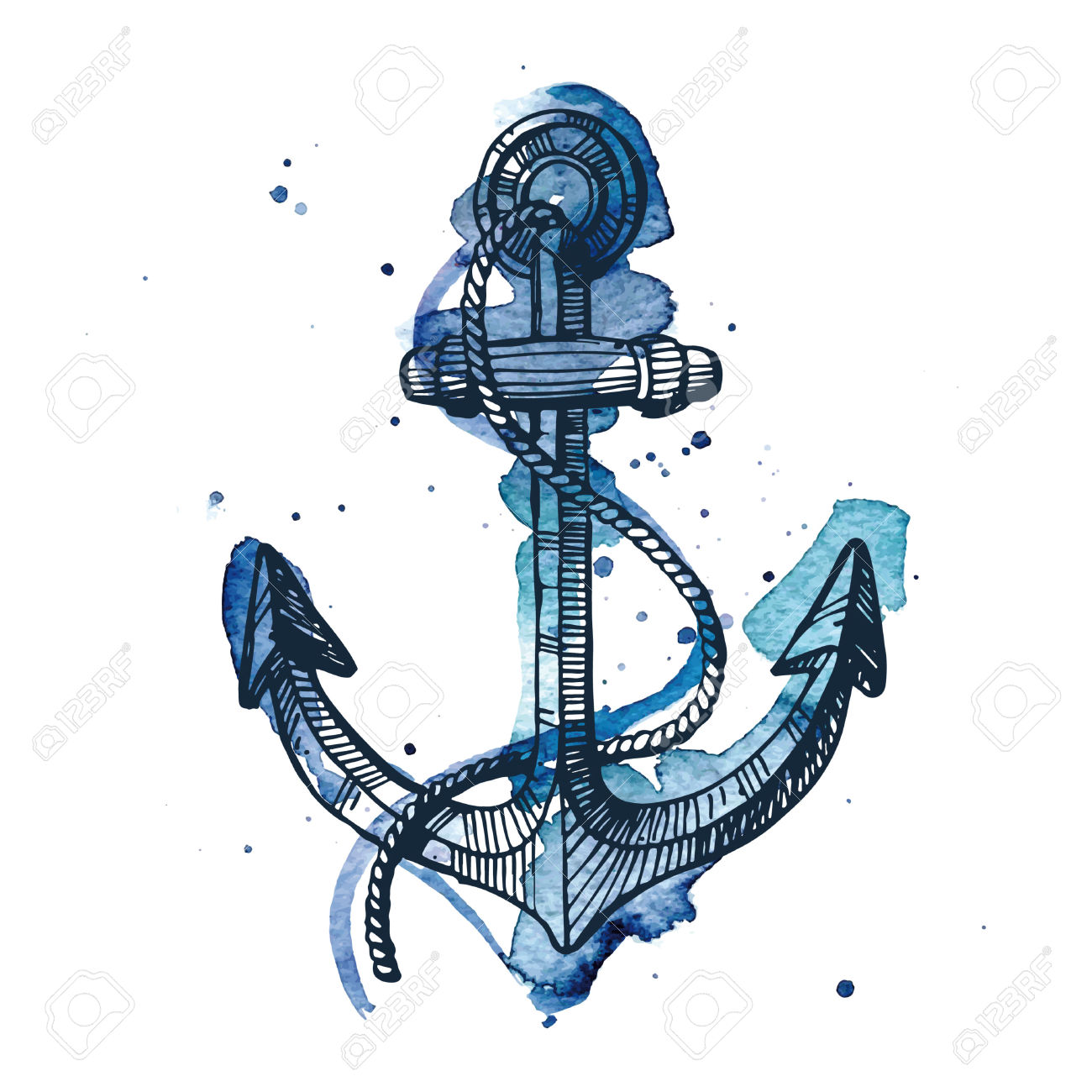 Boat Anchor Drawing at GetDrawings | Free download